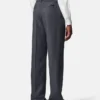 Pantalones jogger de lana con microcuadros Pantalones jogger de lana con microcuadros