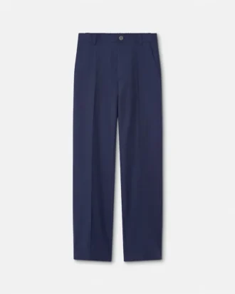 Pantalones rectos de lana