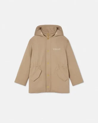 Parka bordada Versace Milano Kids