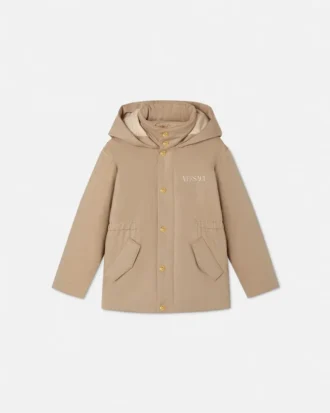 Parka bordada Versace Milano Kids