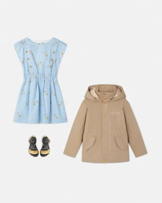 Parka bordada Versace Milano Kids