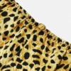 Pijama corto de seda con estampado Cheetah Allover