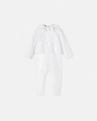 Pijama de algodón devoré para bebé