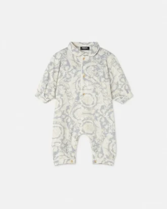 Pijama de jersey de algodón estampado para bebé