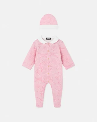 Pijama de jersey de algodón estampado para bebé