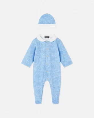 Pijama de jersey de algodón estampado para bebé