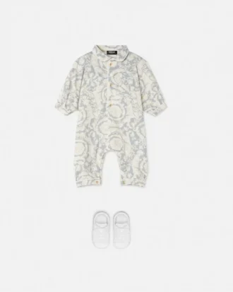 Pijama de jersey de algodón estampado para bebé