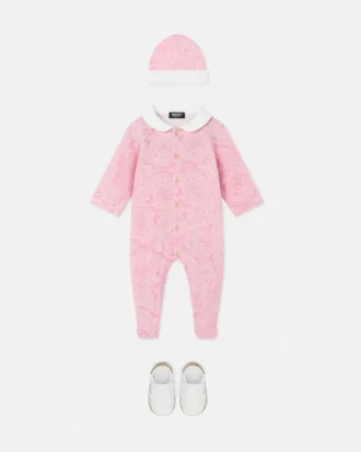 Pijama de jersey de algodón estampado para bebé