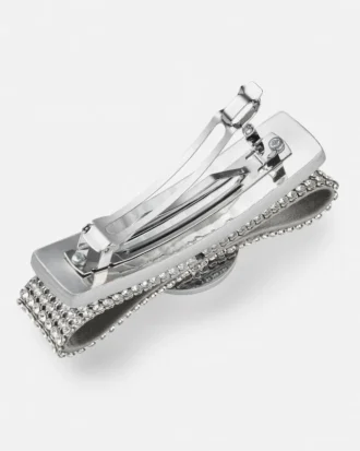 Pinza para el cabello con lazo Gianni de malla metálica derecha