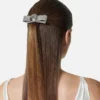 Pinza para el cabello con lazo Gianni de malla metálica derecha Pinza para el cabello con lazo Gianni de malla metálica derecha
