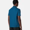 Polo de algodón piqué con medio cremallera y bordado Polo de algodón piqué con medio cremallera y bordado