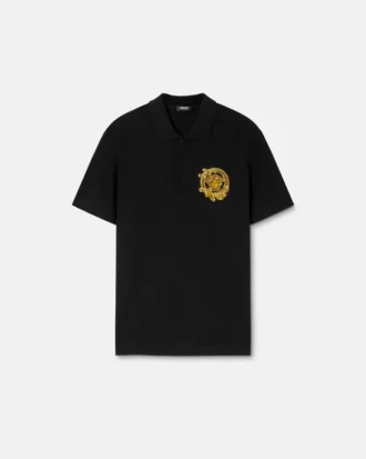 Polo de piqué de algodón bordado