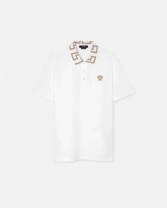 Polo de piqué de algodón bordado Polo de piqué de algodón bordado