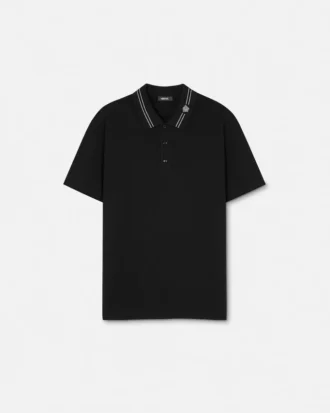 Polo de piqué de algodón bordado