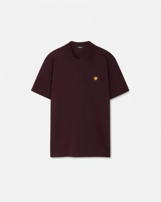 Polo de piqué de algodón bordado