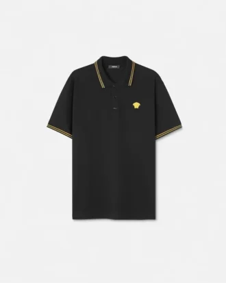 Polo de piqué de algodón bordado