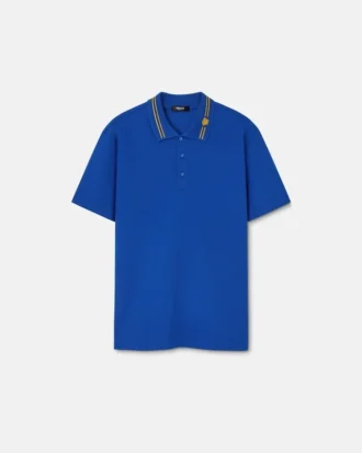Polo de piqué de algodón bordado