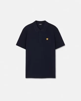 Polo de piqué de algodón bordado