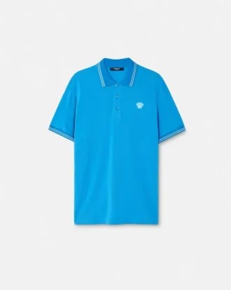 Polo de piqué de algodón bordado