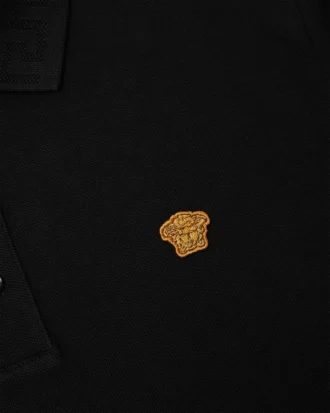 Polo de piqué de algodón bordado