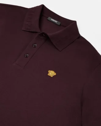 Polo de piqué de algodón bordado