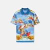Polo de piqué de algodón estampado Polo de piqué de algodón estampado