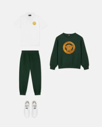 Sudadera de jersey de algodón bordada para niño