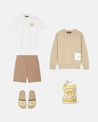 Polo de piqué de algodón estampado para niño Polo de piqué de algodón estampado para niño