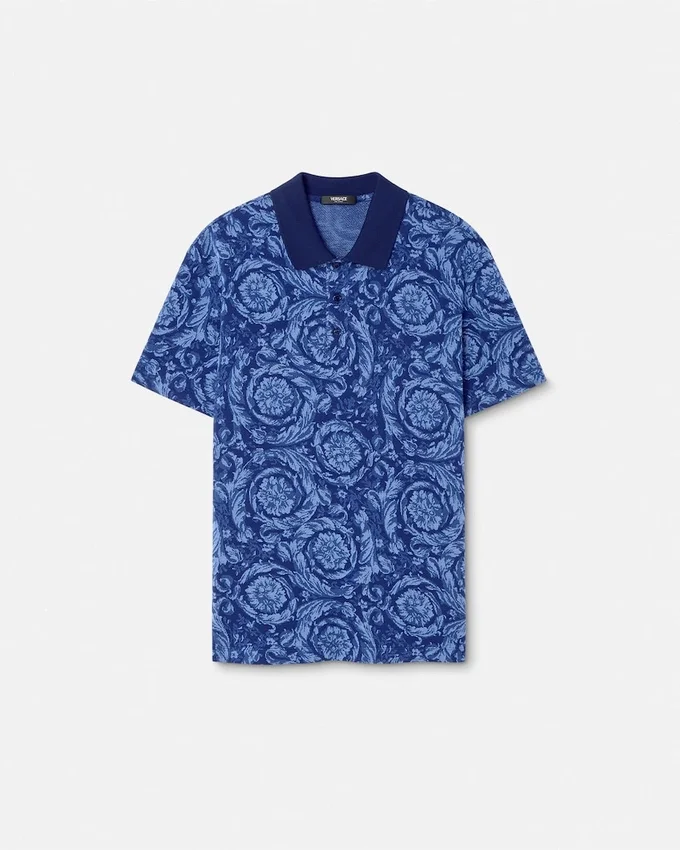 Polo de piqué de algodón jacquard Polo de piqué de algodón jacquard
