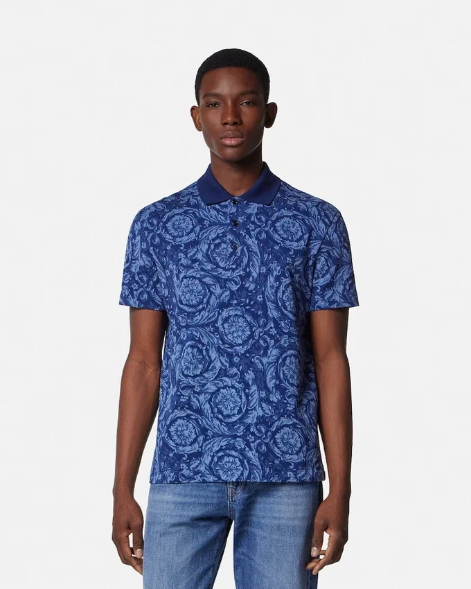 Polo de piqué de algodón jacquard Polo de piqué de algodón jacquard