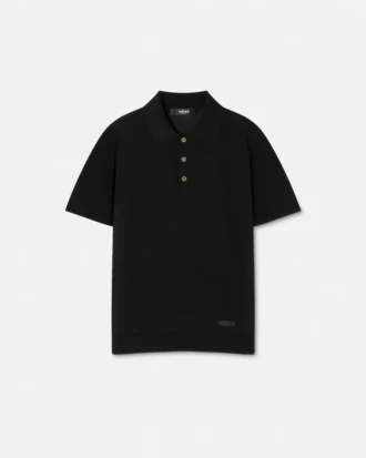 Polo de punto de seda y algodón