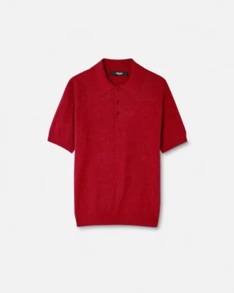 Polo de punto de seda y algodón