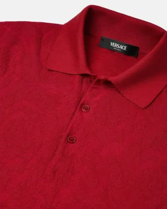 Polo de punto de seda y algodón