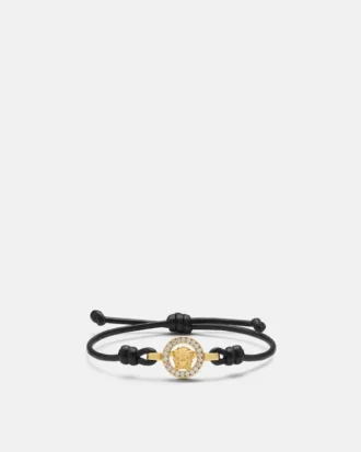Pulsera de cuero con cristales Medusa 95