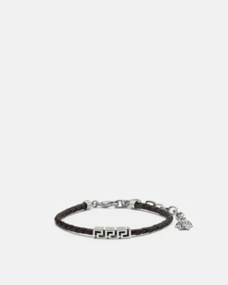 Pulsera de cuero Greca