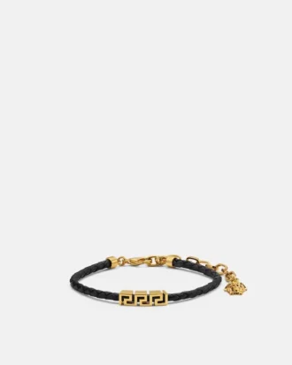 Pulsera de cuero Greca