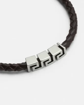 Pulsera de cuero Greca