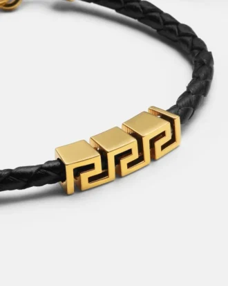 Pulsera de cuero Greca