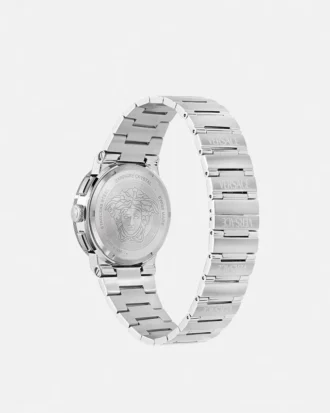 Reloj cronógrafo con logotipo Greca