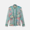 Safety Pin Underwater Barocco Camisa drapeada