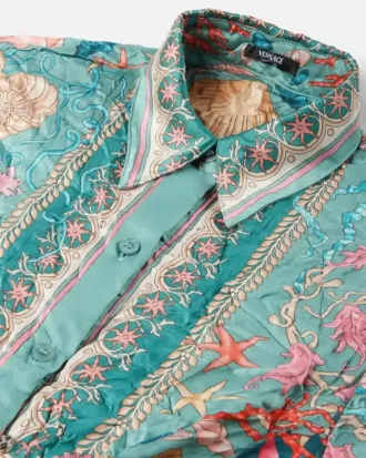 Safety Pin Underwater Barocco Camisa drapeada