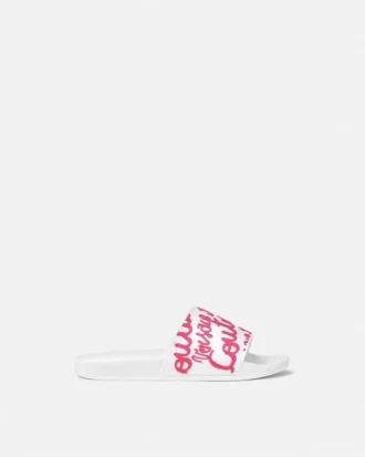 Sandalias con logo Shelly