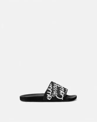 Sandalias con logo Shelly