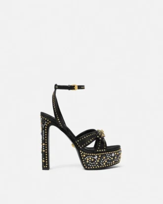 Sandalias con tachuelas Gianni Ribbon 140 mm