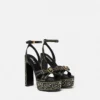 Sandalias con tachuelas Gianni Ribbon 140 mm Sandalias con tachuelas Gianni Ribbon 140 mm