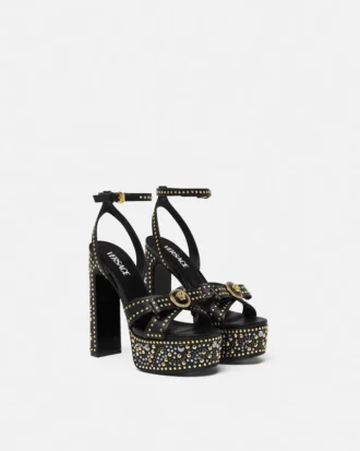 Sandalias con tachuelas Gianni Ribbon 140 mm
