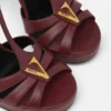 Sandalias de piel V 120 mm Sandalias de piel V 120 mm