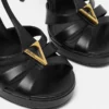 Sandalias de piel V 120 mm Sandalias de piel V 120 mm