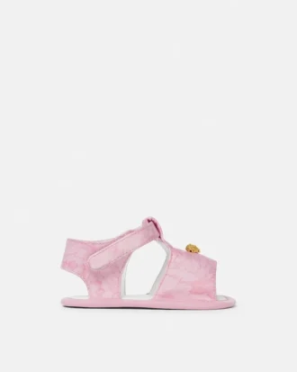 Sandalias de satén estampadas para bebé Sandalias de satén estampadas para bebé