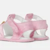 Sandalias de satén estampadas para bebé Sandalias de satén estampadas para bebé